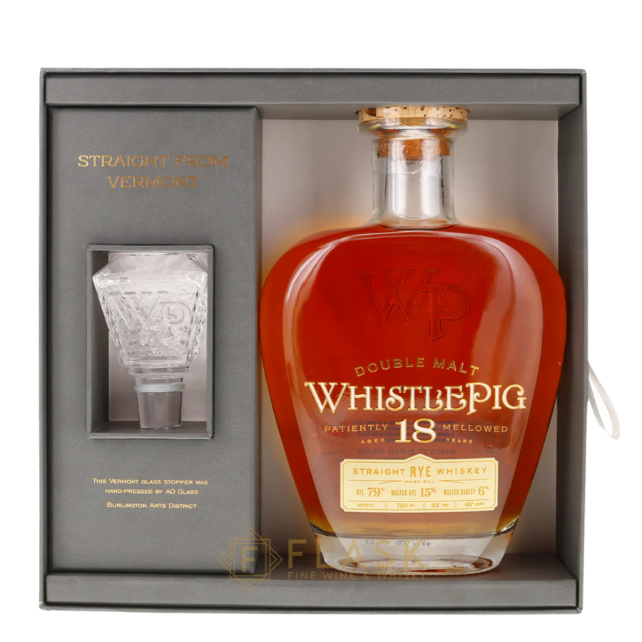 WhistlePig 18 Year Old World Rye Whiskey premium aged rye whiskey